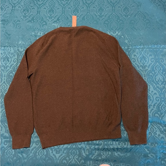 Nwt J Crew men’s cotton army green sweater medium - Picture 6 of 7